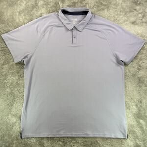 Rhone Delta Pique Polo Shirt Men’s XXL 2XL Lavender Purple Performance Stretch